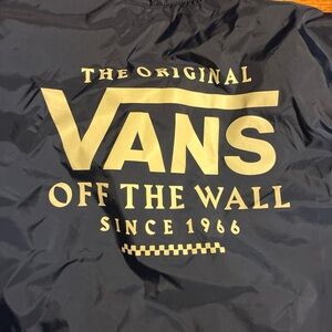 Vans Black Jacket with Gold Logo